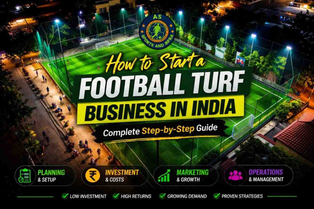 how to start football turf business in India guide with football ground image