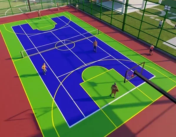 Basketball Court Construction